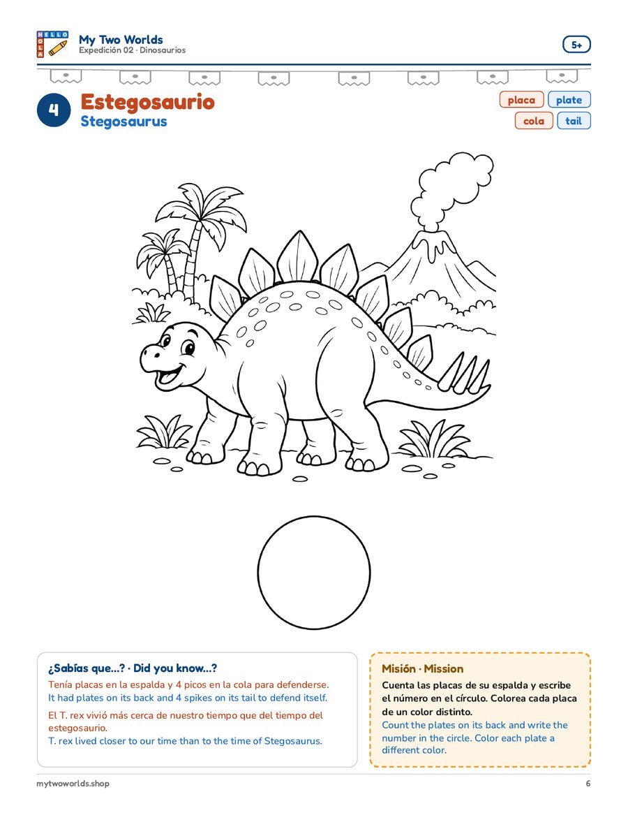 4 · Estegosaurio