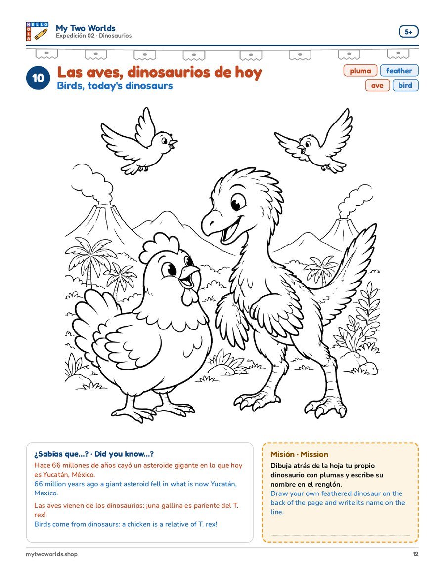 10 · Las aves, dinosaurios de hoy