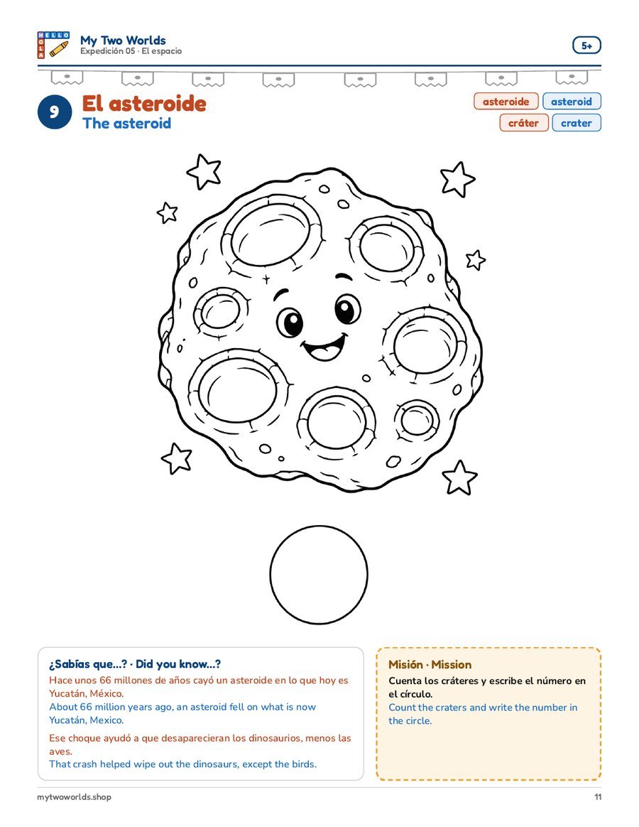 9 · El asteroide